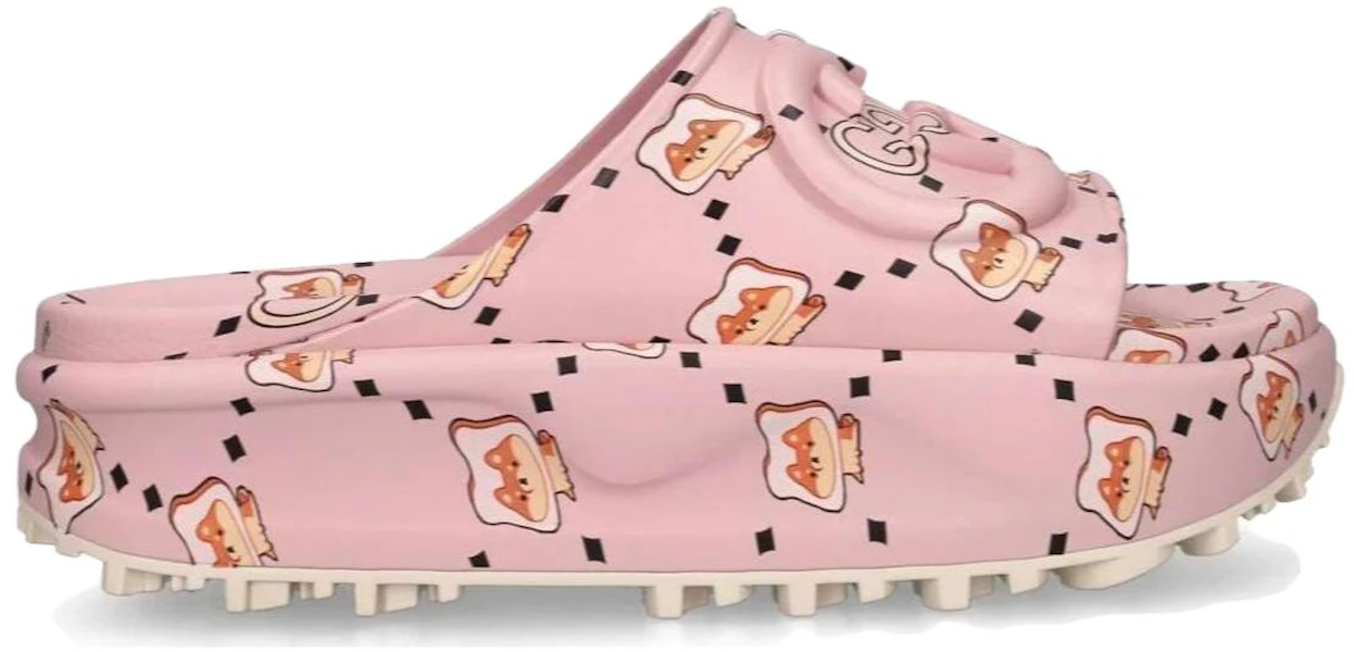 (W) Sandal Slide Pikarar x Gucci 'GG Animal Print - Pink Muda' 737926-JAAC6-6810 Lookbook (W) Sandal Slide Pikarar x Gucci 'GG Animal Print - Pink Muda' 737926-JAAC6-6810