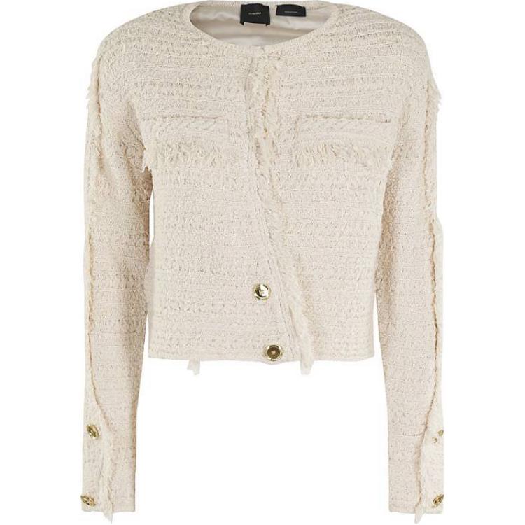 Order (W) PINKO 米色長袖短版素面襯衫 103251A1Q4-094