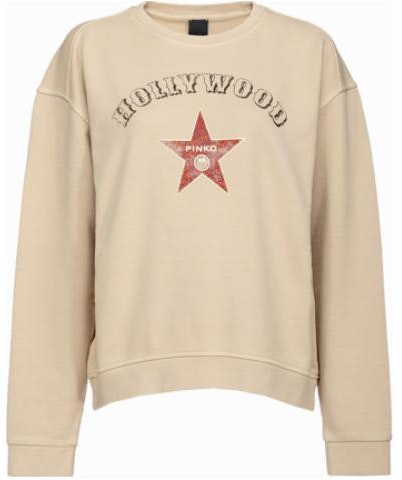 women-pinko-beige-letter-star-crewneck-casual-long-sleeve-sweatshirt-100352-a0-l6-c28