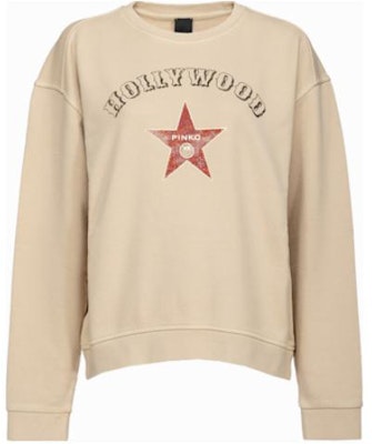 (W) PINKO 米色字母星星圆领休闲长袖卫衣 100352A0L6*C28 Buy (W) PINKO 米色字母星星圆领休闲长袖卫衣 100352A0L6*C28