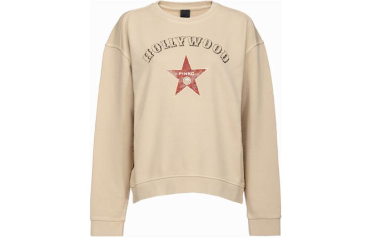 Order (W) PINKO 米色字母星星圆领休闲长袖卫衣 100352A0L6*C28