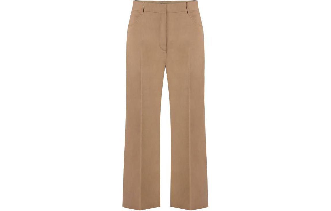 (Women) PINKO  Beige Straight-Leg Casual Pants with Zip Closure. 103227A0IM-C95