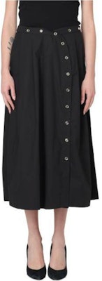 (W) PINKO黑色休闲中长连衣裙,纯色设计配纽扣 103285A1QO-Z99 Buy (W) PINKO黑色休闲中长连衣裙,纯色设计配纽扣 103285A1QO-Z99