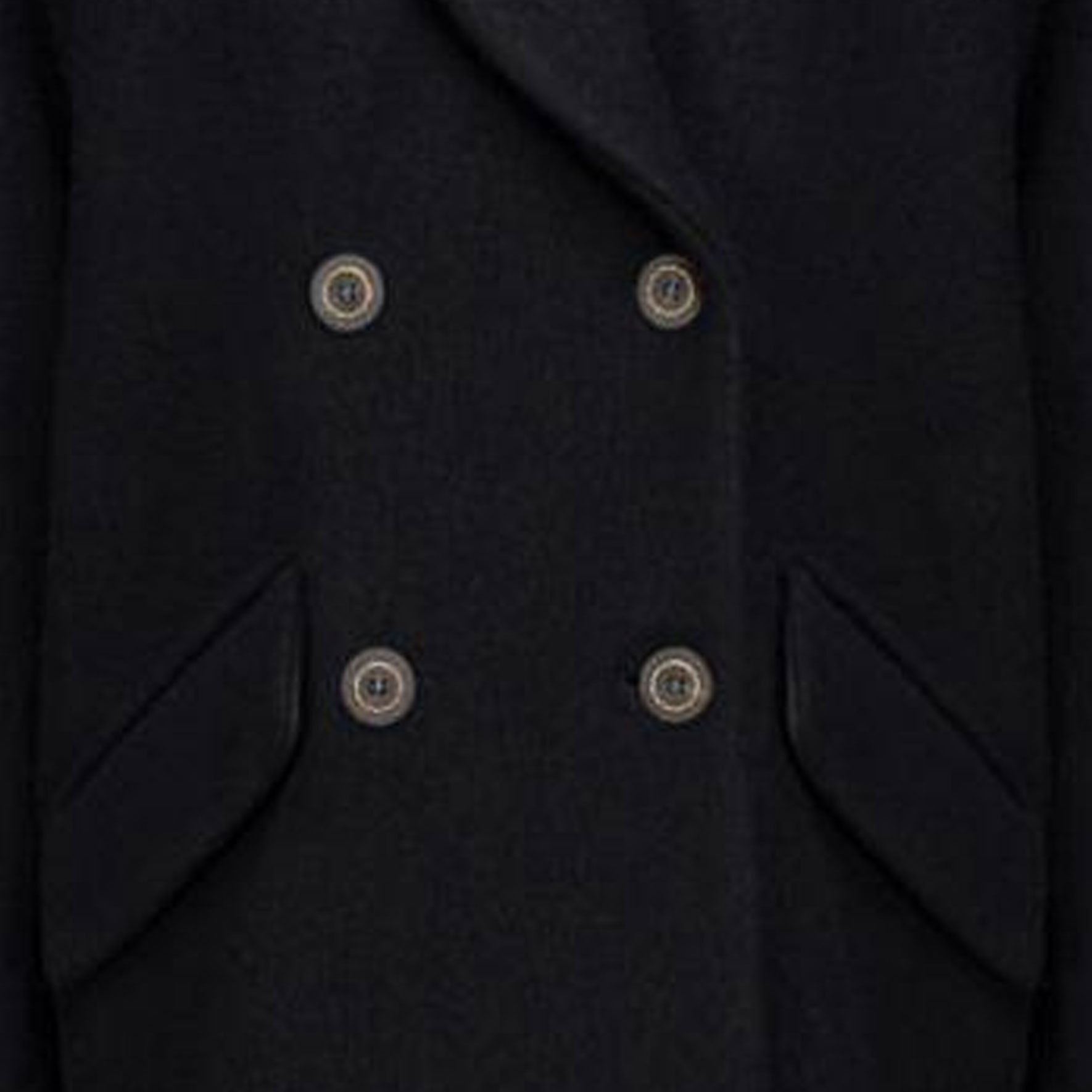 Details for (W) PINKO 黑色雙排扣大衣配簡約翻領設計。 1G18CPZ350-Z99