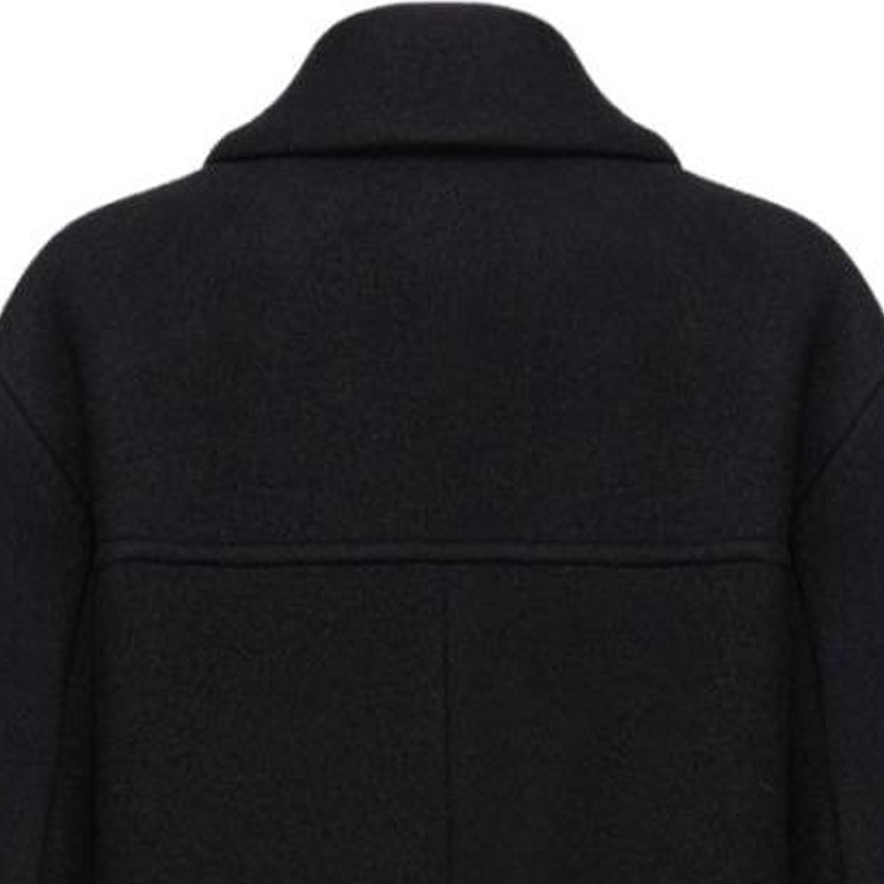 Cheap (W) PINKO 黑色雙排扣大衣配簡約翻領設計。 1G18CPZ350-Z99