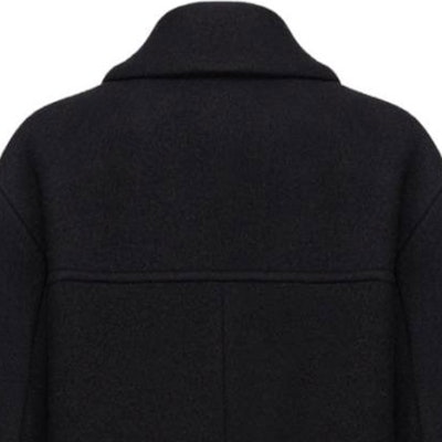 (W) PINKO 黑色雙排扣大衣配簡約翻領設計。 1G18CPZ350-Z99 Cheap (W) PINKO 黑色雙排扣大衣配簡約翻領設計。 1G18CPZ350-Z99