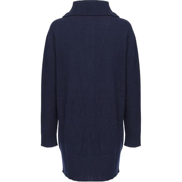 Lookbook (W) PINKO 黑色长袖翻领连衣裙短款简约款式. 104052A22U-G03