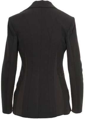 (W) PINKO 黑色單排扣西裝外套附條紋翻領設計。 103032A1MX-Z99 Lookbook (W) PINKO 黑色單排扣西裝外套附條紋翻領設計。 103032A1MX-Z99