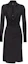 Order (W) PINKO Gaun Midi Lengan Panjang Slim Fit Leher-V Hitam. 103052A1L0-Z99