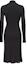 Lookbook (W) PINKO Gaun Midi Lengan Panjang Slim Fit Leher-V Hitam. 103052A1L0-Z99