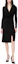 Shop (W) PINKO Gaun Midi Lengan Panjang Slim Fit Leher-V Hitam. 103052A1L0-Z99