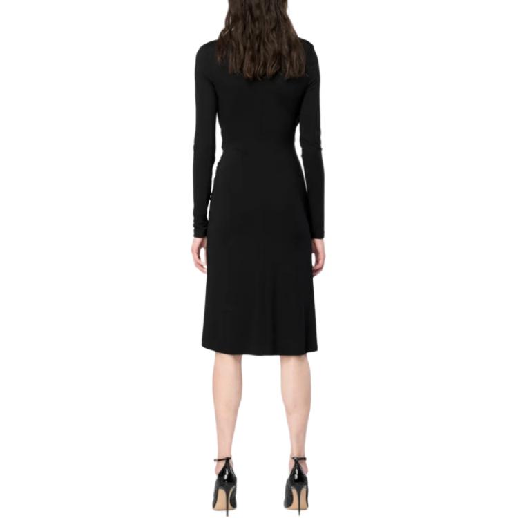 (Women) PINKO  Black Slim-Fit V-Neck Long Sleeve Midi Dress. 103052A1L0-Z99 圖 5