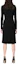 Purchase (W) PINKO Gaun Midi Lengan Panjang Slim Fit Leher-V Hitam. 103052A1L0-Z99