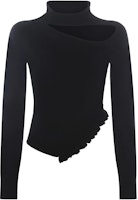(Women) PINKO Black Solid Turtleneck Long-Sleeve Sweater. 102119A189-Z99 (Women) PINKO Black Solid Turtleneck Long-Sleeve Sweater. 102119A189-Z99