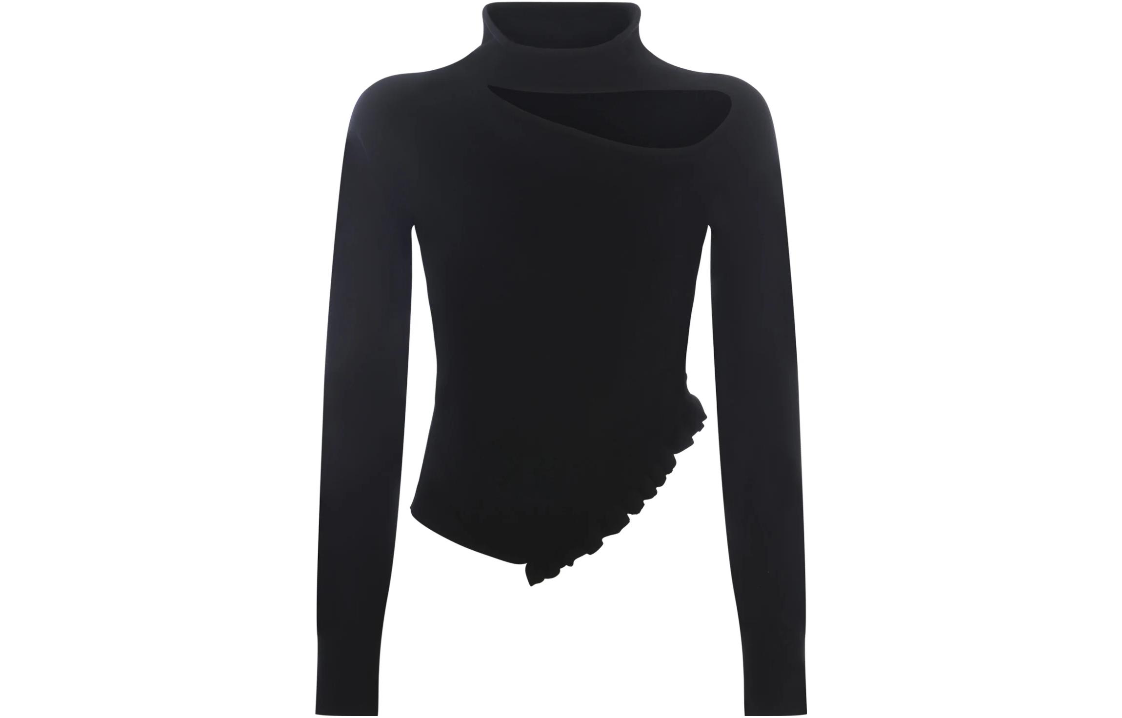 Order (W) PINKO 黑色高領長袖針織毛衣 102119A189-Z99