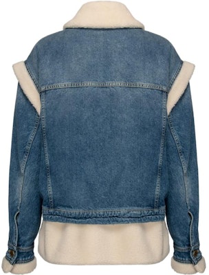 (W) PINKO 藍色丹寧外套 對比拼接 單排扣設計 1J111HA0D3-EC8 Lookbook (W) PINKO 藍色丹寧外套 對比拼接 單排扣設計 1J111HA0D3-EC8