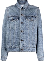 (Women) PINKO Blue Long Sleeve Jacket with All-Over Print and Button Closure. 100803A0Q0-ZG4 (Women) PINKO Blue Long Sleeve Jacket with All-Over Print and Button Closure. 100803A0Q0-ZG4