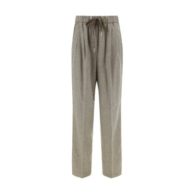 (Women) PINKO Casual Loose Fit Elastic Waist Pants Light Brown. 104210A248-CS0
