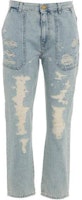 (Women) PINKO Distressed Logo Jeans Light Blue. 102761A1JJ-PJP (Women) PINKO Distressed Logo Jeans Light Blue. 102761A1JJ-PJP