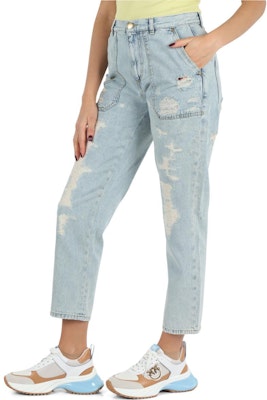 (W) PINKO 淺藍色破壞風標誌牛仔褲 102761A1JJ-PJP Lookbook (W) PINKO 淺藍色破壞風標誌牛仔褲 102761A1JJ-PJP