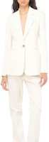 Shop (W) PINKO 雙材質單排扣西裝外套 - 米白色 103032A1MX-N96