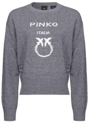 (W) PINKO Sweatshirt Kelabu Leher Bulat dengan Reka Bentuk Logo Huruf 100414Y7Z4-I42 Buy (W) PINKO Sweatshirt Kelabu Leher Bulat dengan Reka Bentuk Logo Huruf 100414Y7Z4-I42