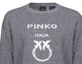 Shop (W) PINKO Sweatshirt Kelabu Leher Bulat dengan Reka Bentuk Logo Huruf 100414Y7Z4-I42