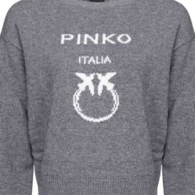 (W) PINKO Sweatshirt Kelabu Leher Bulat dengan Reka Bentuk Logo Huruf 100414Y7Z4-I42 Details for (W) PINKO Sweatshirt Kelabu Leher Bulat dengan Reka Bentuk Logo Huruf 100414Y7Z4-I42