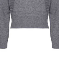 Cheap (W) PINKO 灰色圓領毛衣 字母Logo設計 100414Y7Z4-I42