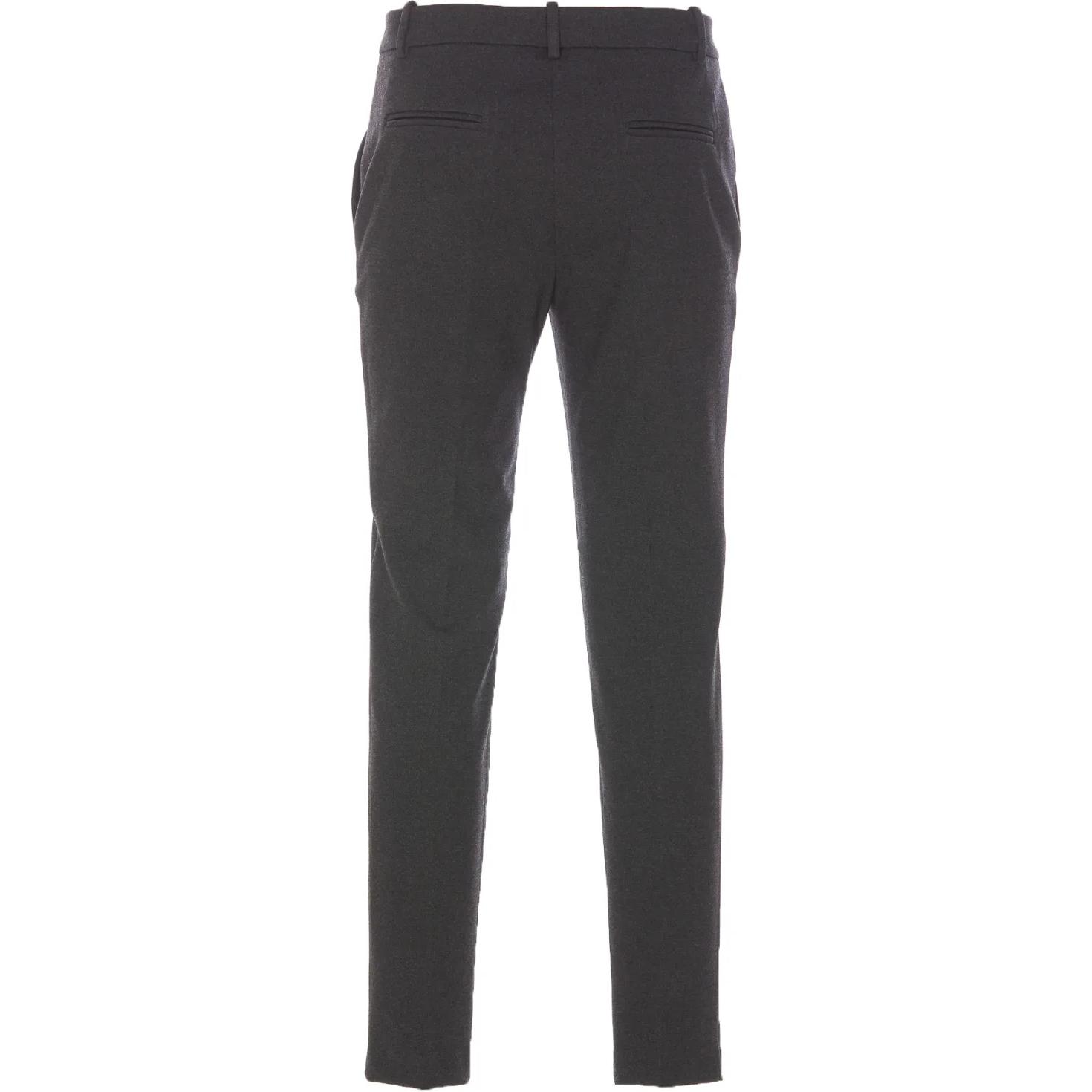 Lookbook (W) PINKO 高腰錐形拉鏈休閒褲 - 灰色 100155A24D-I76