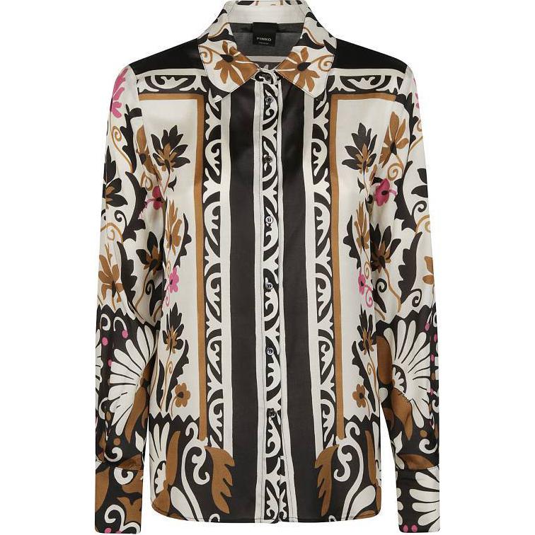 Order (W) 핑코 멀티컬러 올오버 프린트 긴팔 버튼업 셔츠. 104011A25FLC6