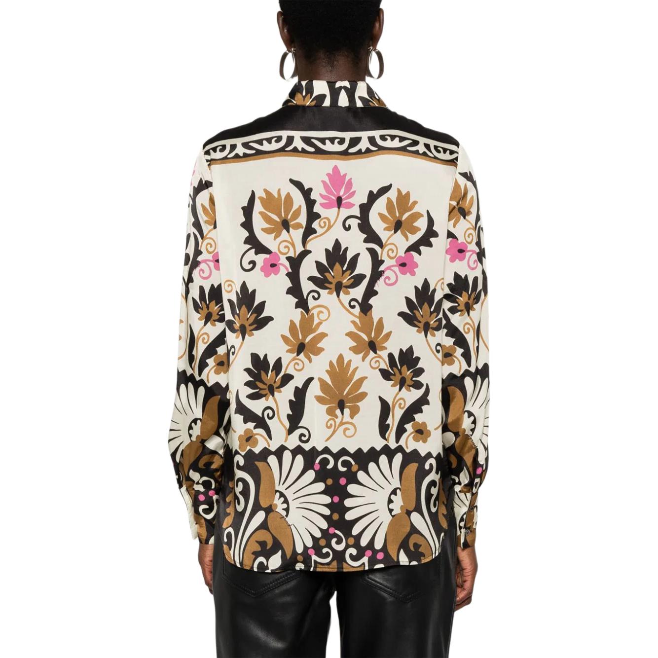 Shop (W) 핑코 멀티컬러 올오버 프린트 긴팔 버튼업 셔츠. 104011A25FLC6