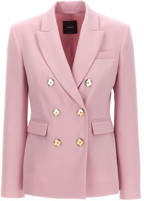 (W) PINKO 粉色雙排扣西裝外套,附口袋及長袖設計。 102859A14I-N98 Buy (W) PINKO 粉色雙排扣西裝外套,附口袋及長袖設計。 102859A14I-N98