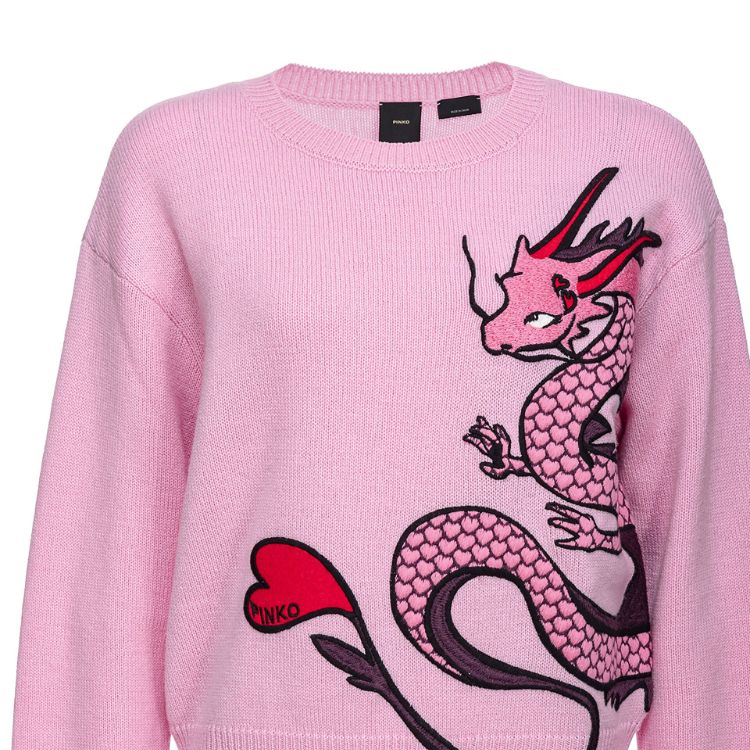 Shop (W) PINKO 粉紅龍刺繡毛衣. 102875A1LM-N78