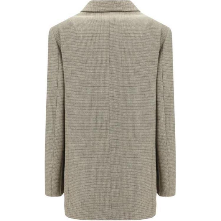 Lookbook (W) PINKO チェック柄ダブルブレストブレザー タープグレー. 104126A248-CS0