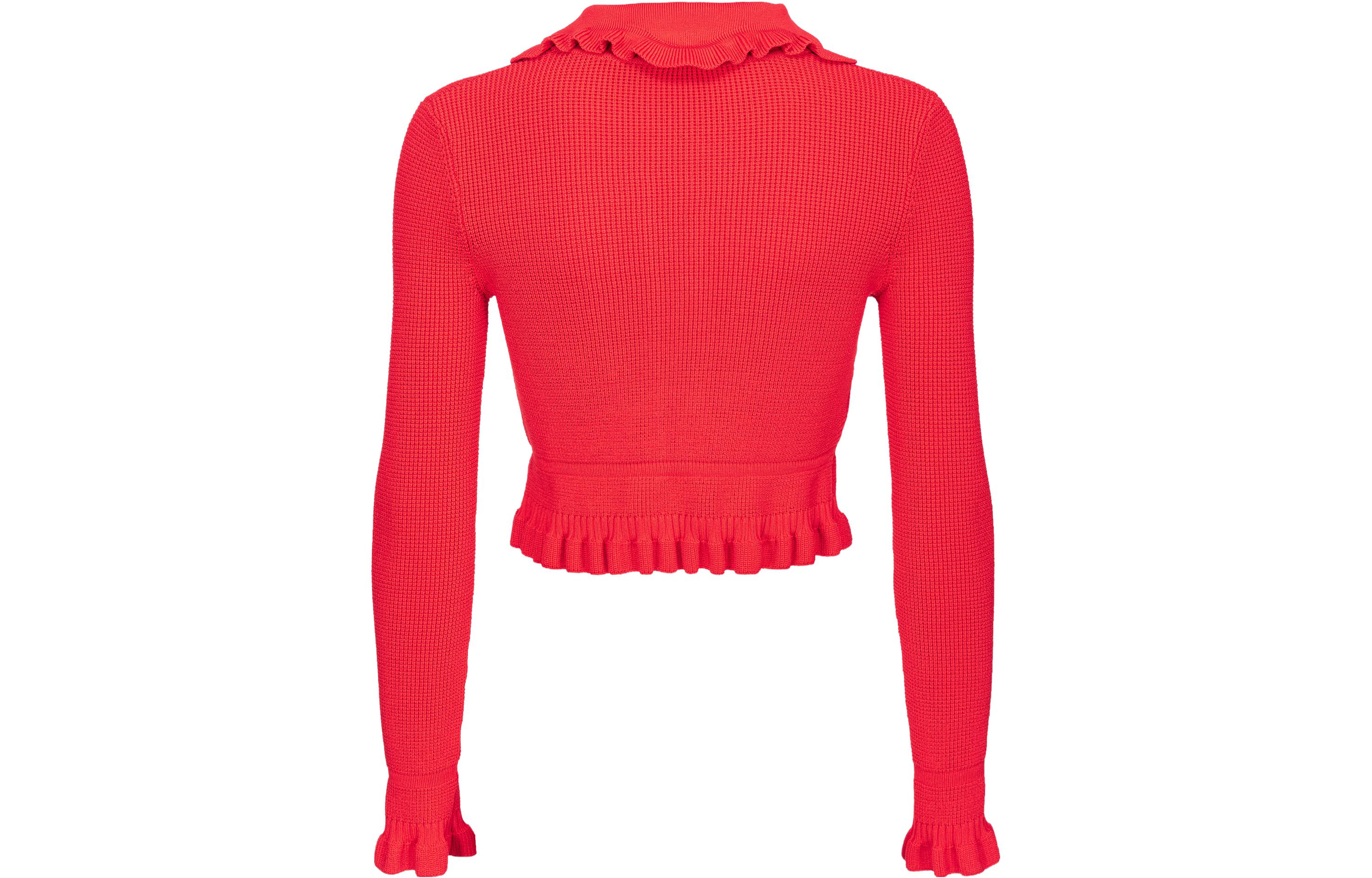 Lookbook (W) PINKO 紅色金屬扣細節綁帶長袖外套 103160A1Q3-R48