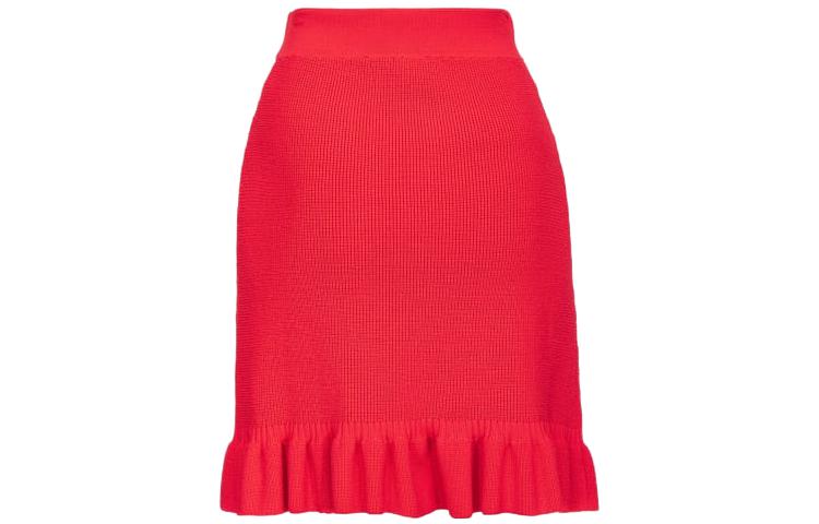 Lookbook (W) PINKO 红色荷叶边弹力腰修身休闲短裙 103163A1Q3-R48