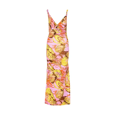 (Women) PINKO Sleeveless Maxi Zipper Strap Dress Multicolor. 103286A1PC-NH6