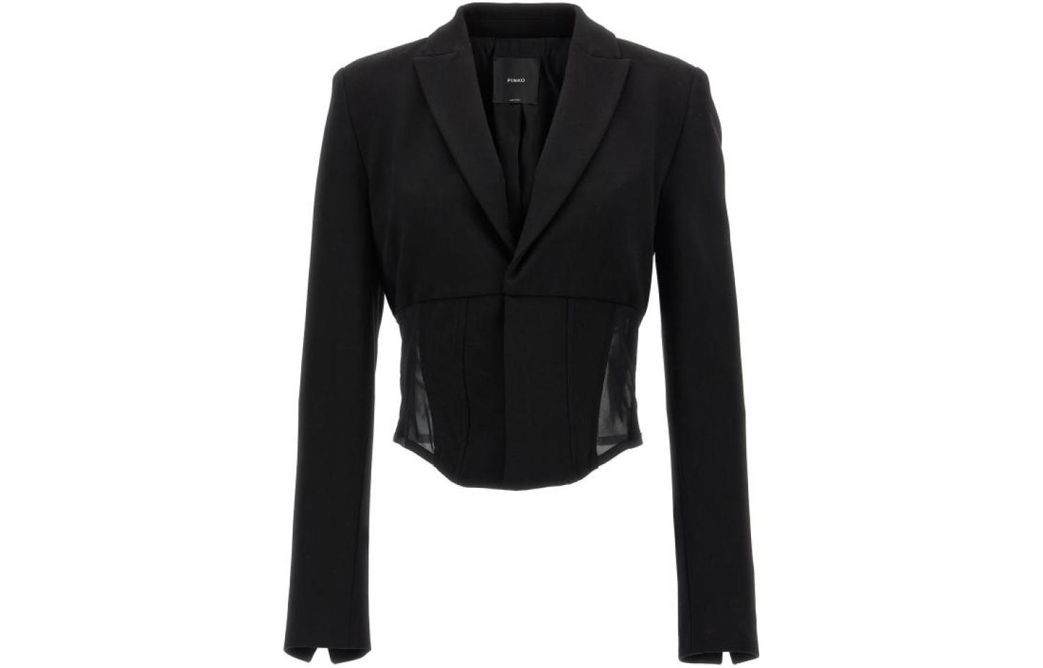 Order (W) PINKO 素黑長袖西裝外套 101717A13E-Z99