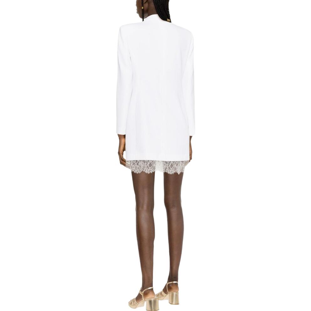 Shop (W) PINKO纯色蕾丝细节双排扣西装连衣裙. 100050A0GL-Z15