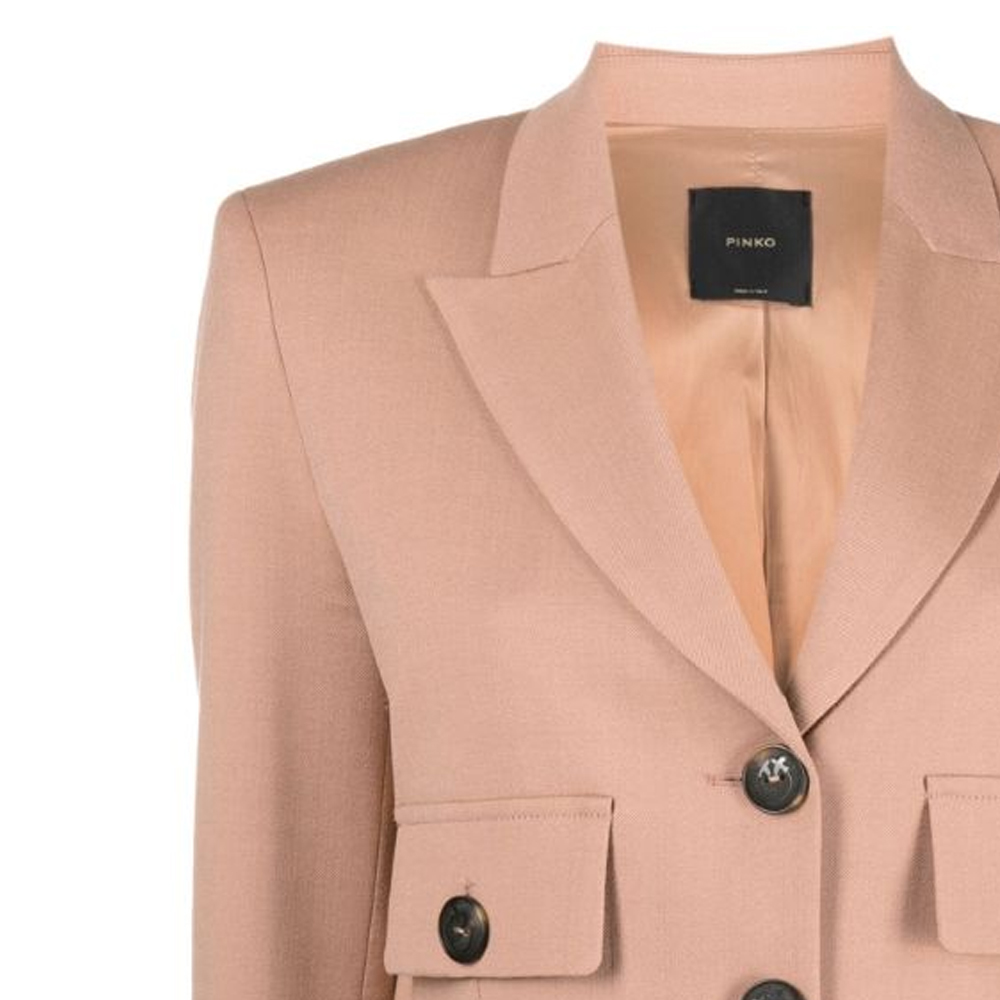 Sizing (W) PINKO 素色長袖西裝外套 - 粉色 102231A1B3-N33