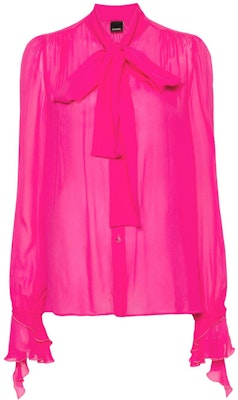 (W) PINKO 純色寬鬆版長袖襯衫 - 粉紅色 102788A1JZ-N17 Buy (W) PINKO 純色寬鬆版長袖襯衫 - 粉紅色 102788A1JZ-N17