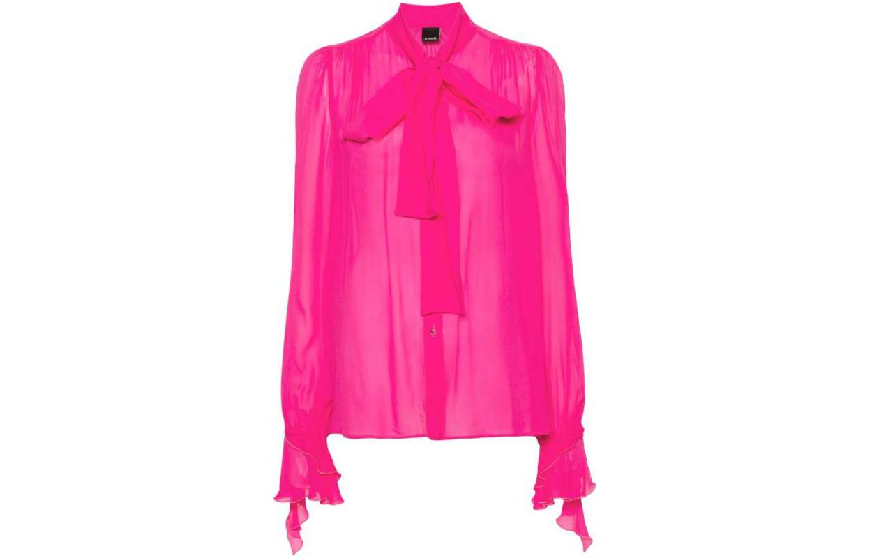 Order (W) PINKO 純色寬鬆版長袖襯衫 - 粉紅色 102788A1JZ-N17