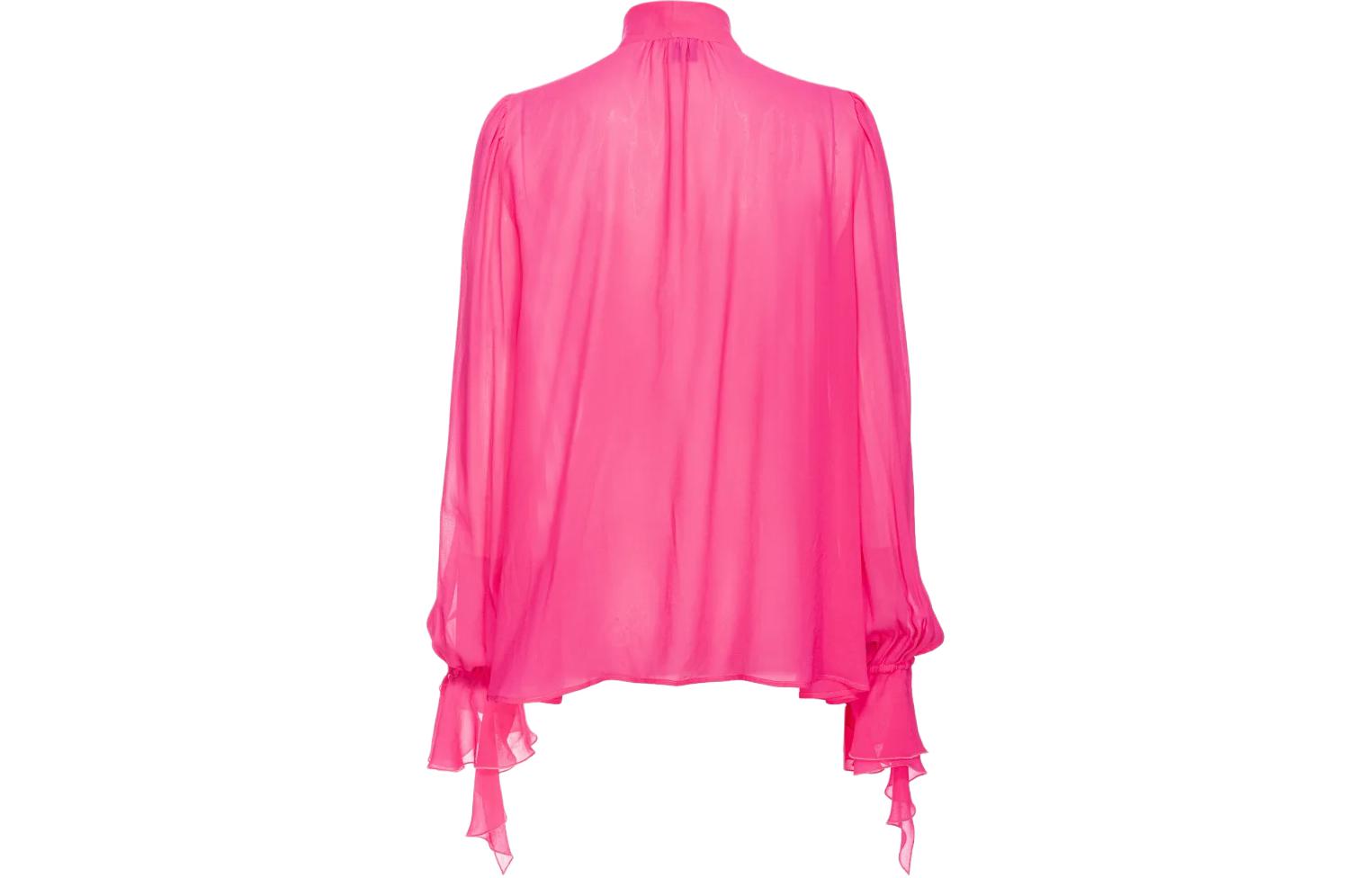 Lookbook (W) PINKO 純色寬鬆版長袖襯衫 - 粉紅色 102788A1JZ-N17