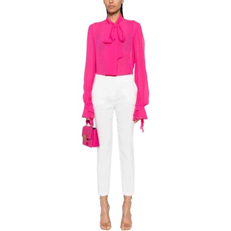 Shop (W) PINKO 純色寬鬆版長袖襯衫 - 粉紅色 102788A1JZ-N17