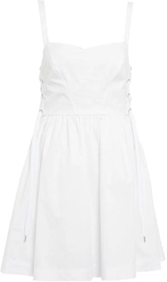 (W) PINKO 純色綁帶短款吊帶連衣裙 - 白色 103566A1WP-Z04 Buy (W) PINKO 純色綁帶短款吊帶連衣裙 - 白色 103566A1WP-Z04