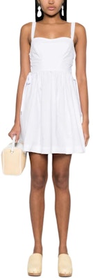 (W) PINKO 純色綁帶短款吊帶連衣裙 - 白色 103566A1WP-Z04 Lookbook (W) PINKO 純色綁帶短款吊帶連衣裙 - 白色 103566A1WP-Z04