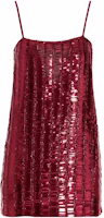 (Women) PINKO Solid Sequin Design Slip Dress - Magenta 100193A0HQ-P87 (Women) PINKO Solid Sequin Design Slip Dress - Magenta 100193A0HQ-P87