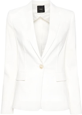 (W) PINKO 純白單扣長袖西裝外套 103244A1PA-Z07 Buy (W) PINKO 純白單扣長袖西裝外套 103244A1PA-Z07