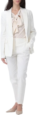 (W) PINKO 純白單扣長袖西裝外套 103244A1PA-Z07 Purchase (W) PINKO 純白單扣長袖西裝外套 103244A1PA-Z07